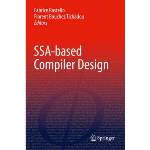 (영문도서) Ssa-Based Compiler Design Paperback, Springer, English, 9783030805173