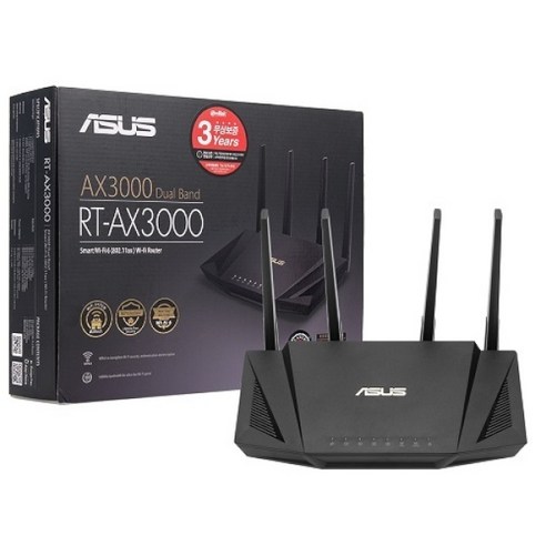 ASUS RT-AX3000 유무선공유기 (1000Mbps/AX3000), RT-AX3000/30001