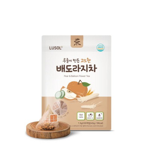 루솔 루솔의 고소한 배도라지차, 1.5g, 30개 (1팩) 
커피/원두/차