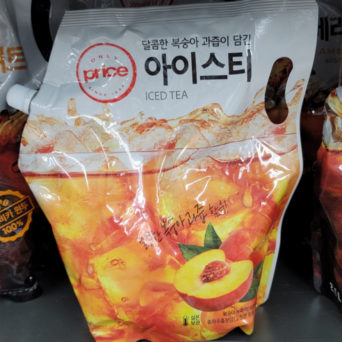 Only Price 복숭아 아이스티 1.5L, 2개 스위트코리아복숭아