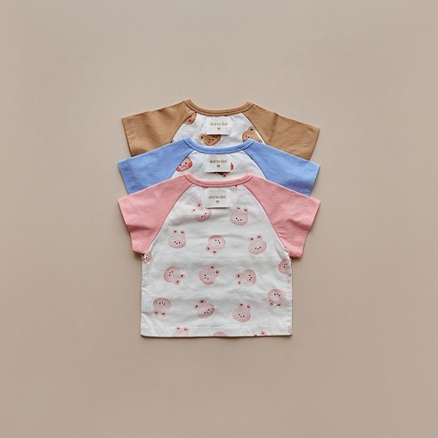 땀 많은 아기에게 시원하고 편안한 돗투돗 반팔 세트