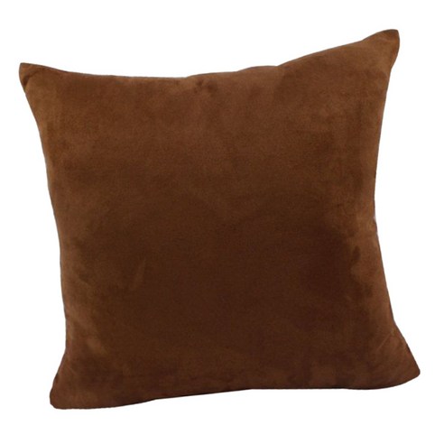 솔리드 컬러 스웨이드 벨벳 베개 커버 던져 베개 케이스, Brown-45x45cm, 다른