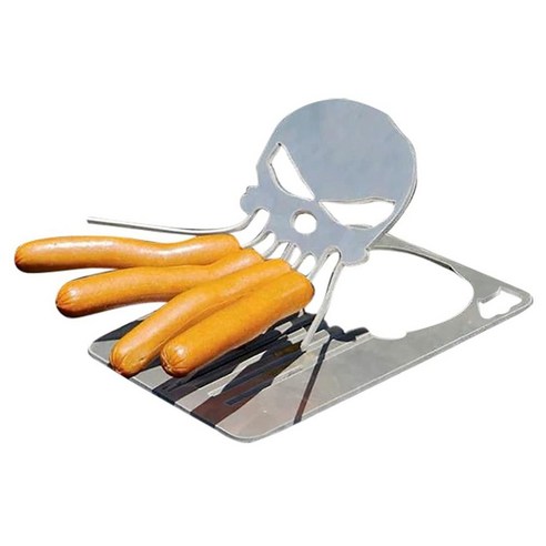 TeeFly 핫도그 로스터 바베큐 꼬치 스틱 포크 모닥불 그릴, 스타일 1.