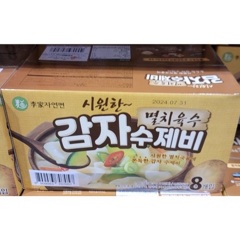 이가자연면 멸치육수 감자 수제비, 1.492kg, 1개