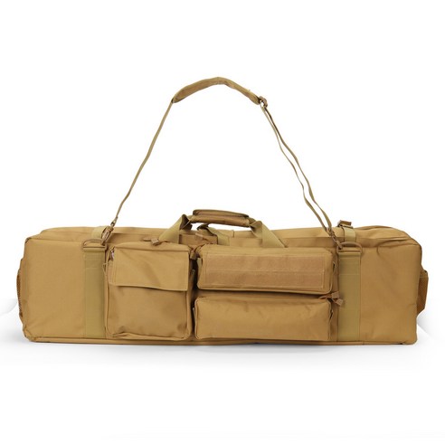 【어구 수납 가방】야외 전술 가방 대형 더블 레이어 로딩 휴대용 가방 어깨 낚시 가방 다기능 낚시 기어 가방, 100X25x15cm