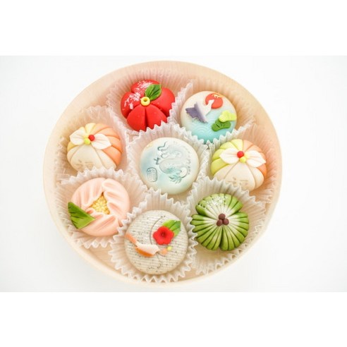 [8구]양산 수제 설날 화과자 선물세트 상견례 답례품 첫인사 명절선물 회사 기업 승진 웨딩 화과자택배, 8구