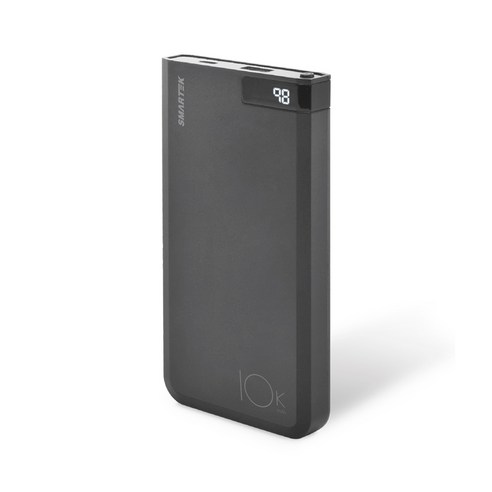 스마텍 18W 고속충전 보조배터리 STPB-QC1 (10000mAh), 블랙