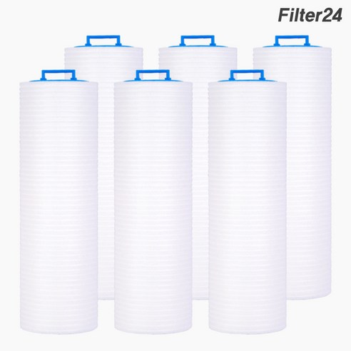 수도119 정수닥터 연수기 호환 리필필터-실속형 6개/순정대비 두꺼워진 필터 [20% UP], 6개