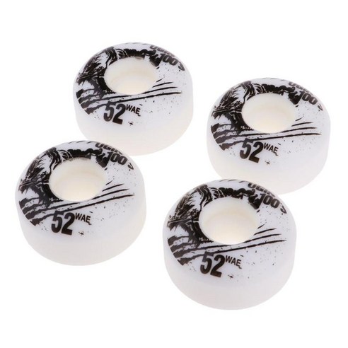 YSSHOP 4pcs PU 스케이트 보드 바퀴 교체, 화이트