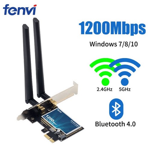 Fenvi 1800Mbps 듀얼 밴드 무선 어댑터 블루투스 5.2 WIN10/11 PCIE 와이파이 카드 802.11AX 네트워크 Wlan