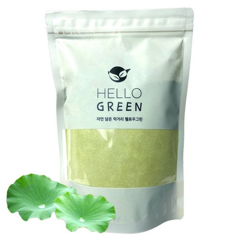 헬로우그린 국내산 연잎 분말 300gX2(팩) 총600g, 300g, 2개