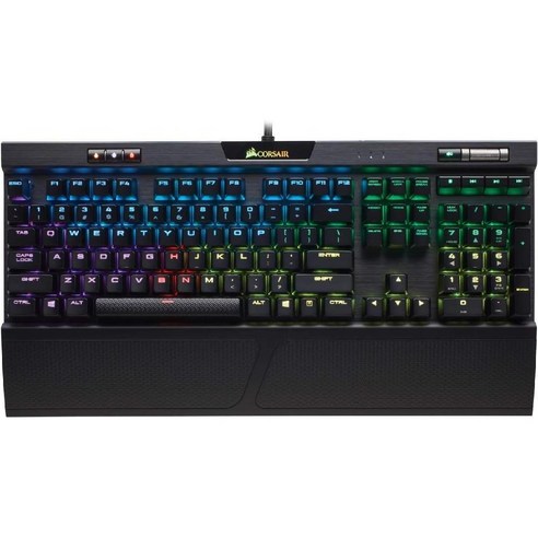 커세어 K70 RGB PRO 유선 기계식 게이밍 키보드, 2. K70 RGB MK.2, 2. 화이트, 1. MX SPEED (선형 및 고속)