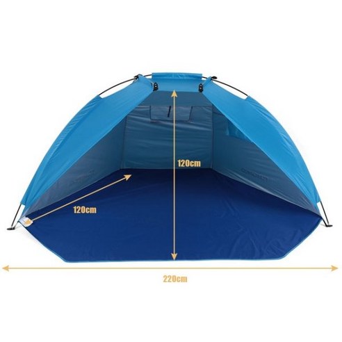 노브랜드 피크닉 그늘막  해외 TOMSHOO 야외 캠핑 차양 텐트 낚시 피크닉 해변 공원 내구성 좋은 경량 환기 휴대용 가방 포함, 03 Camouflage