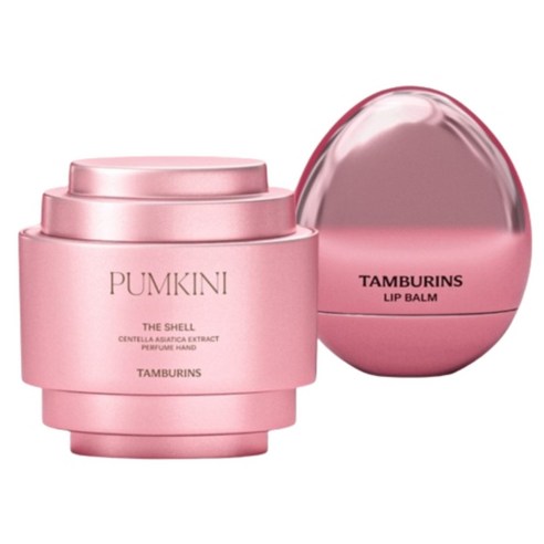 탬버린즈 퍼퓸 PUMKINI 핸드크림 15ml + ROSE WOODY 립밤 5g 세트 템버린즈