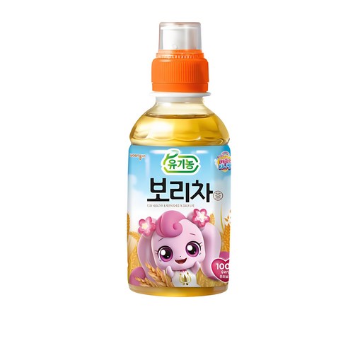 웅진 아동용 캐치 티니핑 유기농 보리차, 200ml, 120개