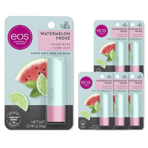이오스 슈퍼 소프트 시어 립 밤 4g, 6개, Watermelon Frose