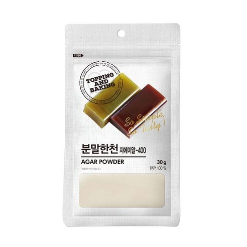 큐원 큐원 홈베이킹 분말한천 30g, 1개 
과자/초콜릿/시리얼