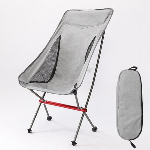 야외 휴대용7075알루미늄 접이식 일몰 의자 안락 의자 캠핑 대형 모든 알루미늄 비치 의자, 회색