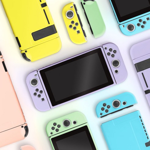 잼몬스터의 파스텔 TPU 풀케이스 커버로 나만의 개성 있는 닌텐도 스위치 셋업을 완성하세요.