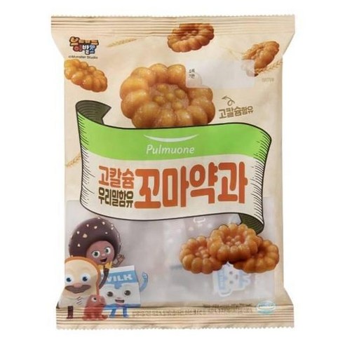 풀무원 우리밀 함유 고칼슘 꼬마약과, 200g, 2개
