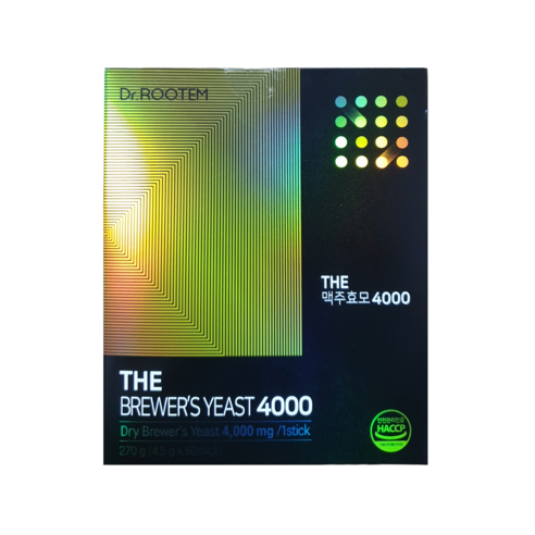 루템 THE 맥주효모 4000, 4개, 60회분