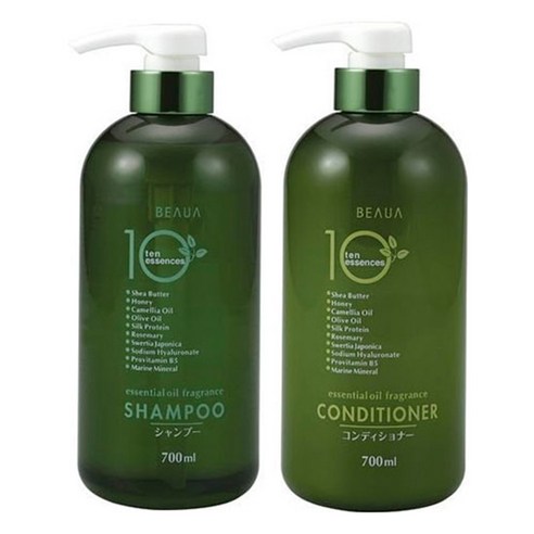 쿠마노 뷰아 10 에센스 컨디셔너 700ml + 샴푸 700ml, 1개