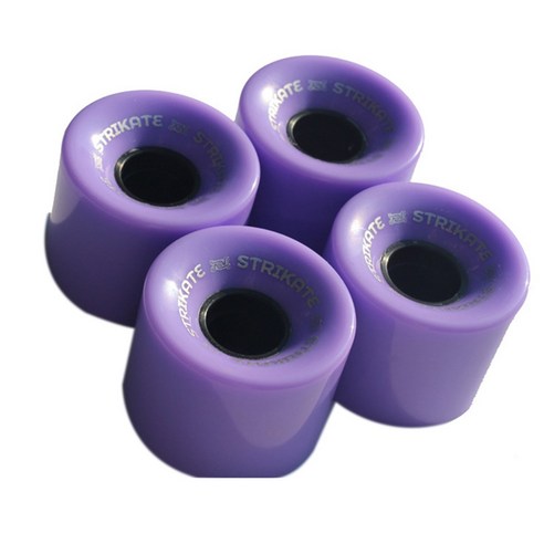 Xzante STRIKATE 4 개/대 60X45mm 크루저 스케이트 보드 휠 PU 롱 휠 퍼플, 보라
