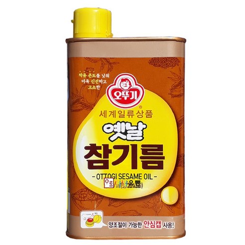 오뚜기 옛날참기름(캔) 450ml /, 1개