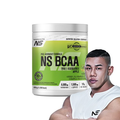 NS BCAA 아미노산 보충제 사과맛, 1개, 400g