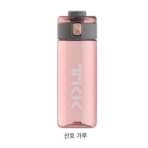 원터치 휴대물병 휴대용 에코 물병 플라스틱, 핑크, 450ML