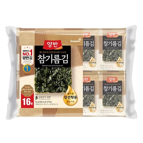 동원 참기름김 식탁 8p, 64g, 1개