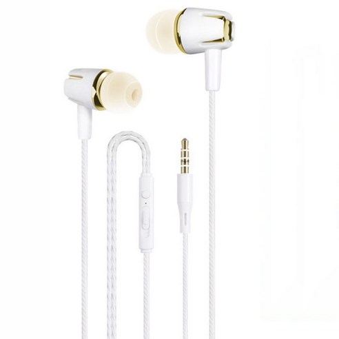DFMEI EAR -IN -EAR 헤드폰은 Xiaomi Vivo Huawei Honor Oppo 안드로이드 휴대폰 라인 제어 밀 체중베이스를 사용하는 데 적합합니다., 마이클 콜+볼륨 조정 [샴페인 골드]