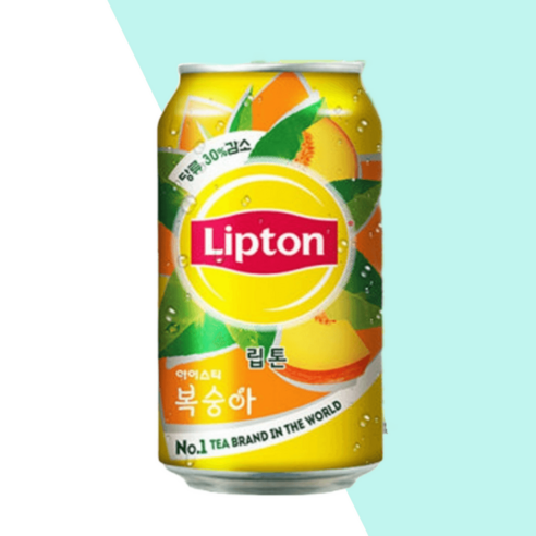 립톤 아이스티 뚱캔 복숭아맛 355ml x24캔, 24개