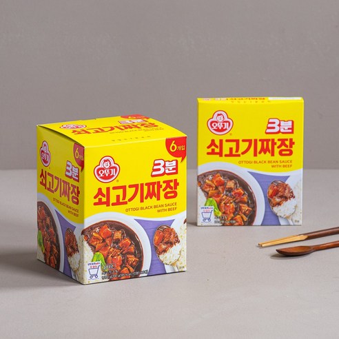 오뚜기 오뚜기 3분 쇠고기짜장 200g X 6입
