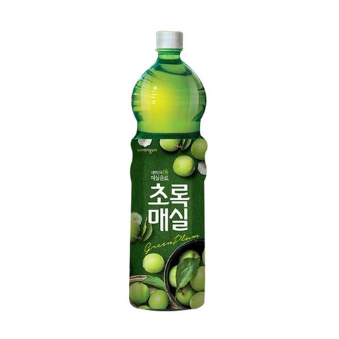 [웅진식품] 매실음료 초록매실 1.5L x6펫, 초록매실 1.5L 6개 매실음료, 6개