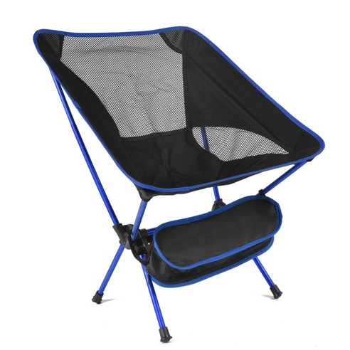 초경량 캠핑 의자 접이식 의자, 다크 블루