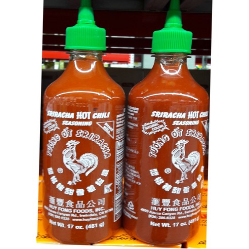 Sriracha 후이퐁 스리라차 핫칠리시즈닝481g X 2개, 481g, 4개