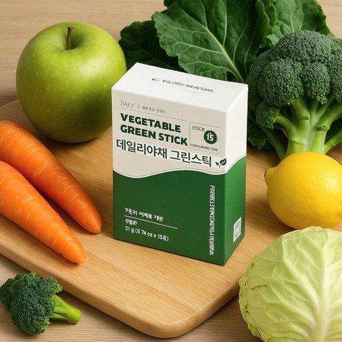 자연의 활력을 한 스푼에 담다: 데일리 야채그린스틱 동결건조 분말 이야기 데일리야채그린스틱