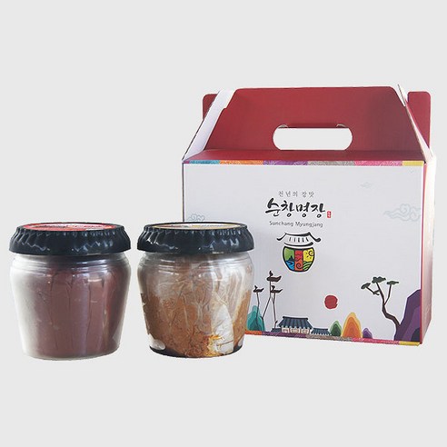 순창고전 장류선물세트5호 /조선된장+보리고추장 각500g씩, 500g