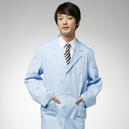 30수 남성용 칼라실험복(블루), 남자 105