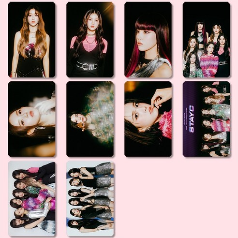 스테이씨 (STAYC) 굿즈 STEREOTYPE 미니앨범 1집 아이돌굿즈 포토카드 10장 11종 세트 모음, 세트10