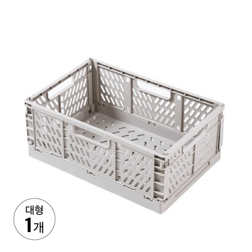 풀템 접이식 다용도 정리함 폴딩박스, 그레이, 1개