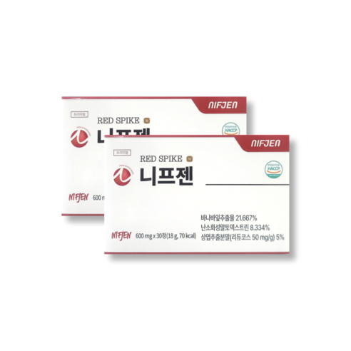 니프젠 스파이크 프리미엄 600mg 30정 1개 바나나잎 추출물