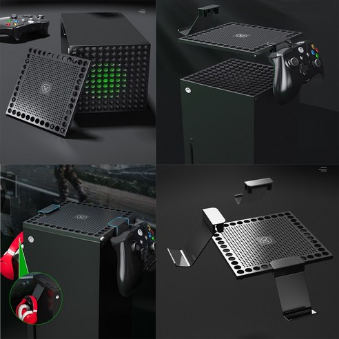 XBOX SERIES X 상단먼지방지커버+헤드셋+패드거치대 / 엑스박스 시리즈 엑스 전용, 1개