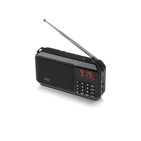 브리츠 휴대용 라디오 MP3 블루투스 스피커 BZ-LV980, 블랙
