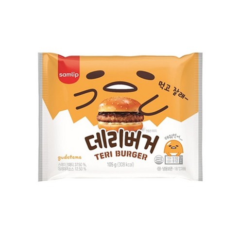 삼립 데리버거, 105g, 1개