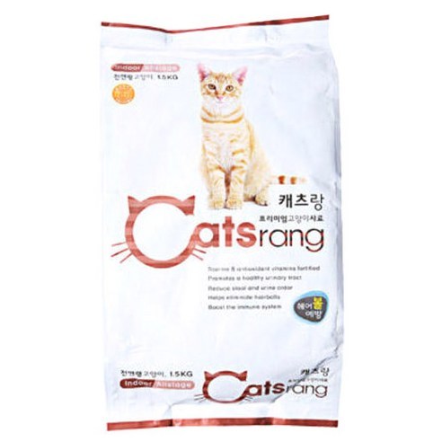 캐츠랑 전연령 인도어겸용 고양이 건식사료, 1.5kg, 1개