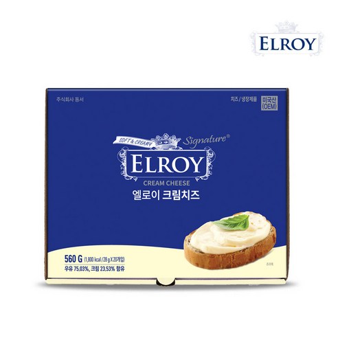 동서 엘로이 크림치즈 포션 28g 20개입 카페 베이글 [당일발송], 560g, 5개