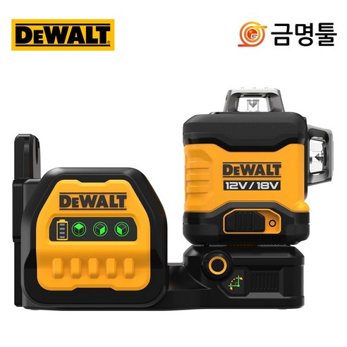 디월트 DCE089NG18 레이저수평 20V 본체 그린레이저 10배밝기 3x360도라인