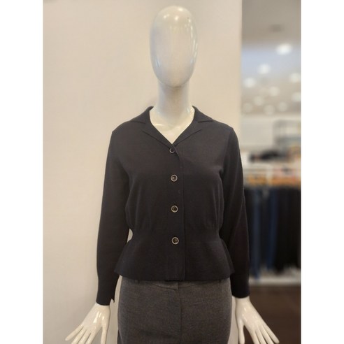베스띠벨리 카라 허리 리브짜임 니트 가디건 BG-C29670(3174752) 백화점